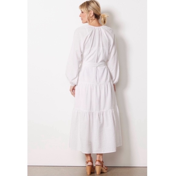 Roan + Ryan Josephine Tiered Long Sleeve Maxi Dress Size Small - Picture 3 of 15